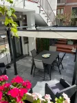 Two bedroom apartment with private yard, right 300m from the center.