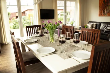 North Sea coast, charming Frisian house on the old dike with sauna, fireplace for 2-8 p.