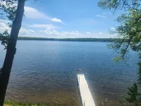 Lakefront Northwoods Retreat for Swimming, Fishing & Relaxing at The Bird House!