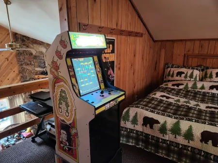 Peaceful Updated Ski Chalet across the street from Ski Brule Mountain -LEFT Side Отели в г. Айрон