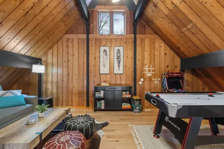 Modern Cabin located near Lake Mary Twin Lakes, WI- Game Room