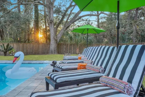 Luxury Island Home– Pool, King Bed, Near Downtown!