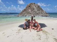 44-foot Luxury Catamaran "SeAtitudes" at Grande Anse Beach in Grenada.