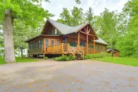 Lakefront Cabin w/ Sauna & Dock in Webster! - 3-Star