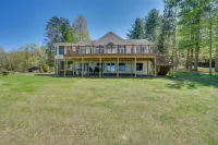 Spacious Lakefront New Auburn Home w/ Sunroom - parking