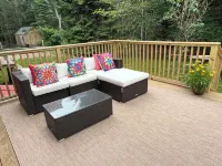 Newly renovated 2BR house, FREE CAR w/beach sticker, pet friendly, sleeps 8