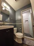 Small private bedroom and bathroom unit