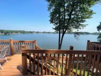 Amazing view of Stone Lake from top deck. Thirty five miles from Notre Dame.