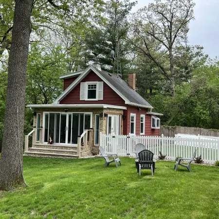 Tiny Red House near Lake Delavan