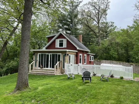 Tiny Red House near Lake Delavan