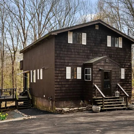 Poconos Retreat with Hot Tub, Fire Pit & Game Room