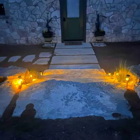 Hill Country views, beautiful sunsets, private, and natural wildlife.