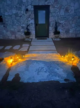 Hill Country views, beautiful sunsets, private, and natural wildlife.