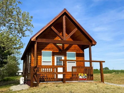 Cabin on Dairy Farm - Near Ark - Feed Grain to Calves and Goats