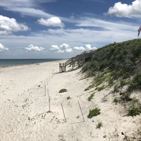 Cape Cod Dune Cottage Spectacular Ocean Views, over the dune to a private beach