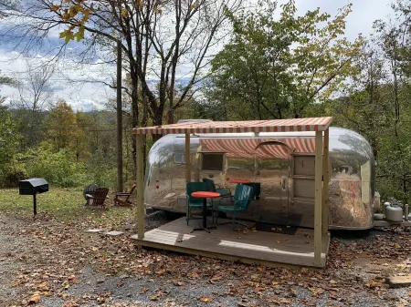Vintage Airstream Caravan:  Porch, Firepit, Grill, 5 Minutes to Pigeon Forge!