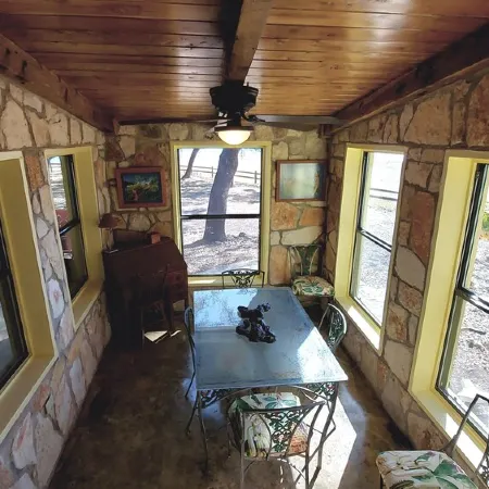 Cozy, private waterfront stone cabin on the north shore of Lake Travis