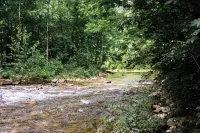 JP's Waterfront Yurt with Heating, Cooling & Wifi  /  Glamping on the River