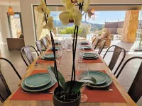 Villa Standing Plein Sud, Piscine Miroir, à 2 Minutes des Plus Belles Plages Hotels in Albitreccia