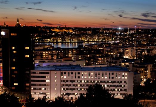 아파트디렉트 함마르비 허스타드의 깔끔한 객실 내부 사진