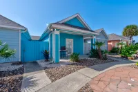Slope Entry Pool and Vibrant Décor - Charming Coastal Haven