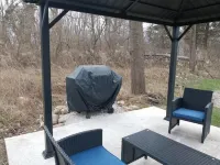 Modern A-Frame + Backyard + Firepit + BBQ