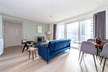 Fancy Flat in Woolwich Отели рядом с достопримечательностью «Барьер Темзы»