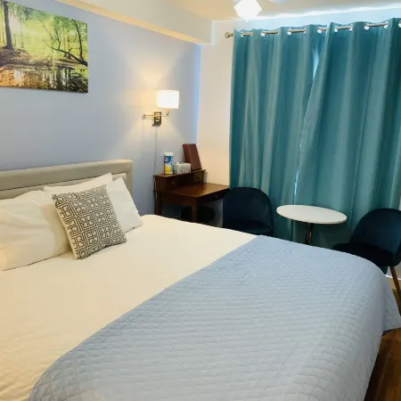 A Small Hotel Room for Mountain Lovers