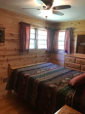 Private Lake House on 16 +/-  wooded acres, 80 + acre lake, 55 foot deep!! Hotels in Iron County