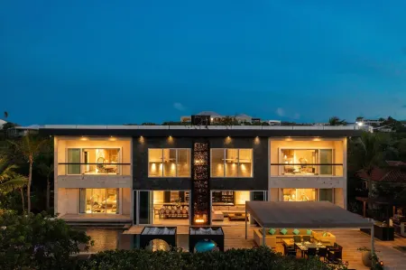 Stunning Beach Front Villa with Full Staff