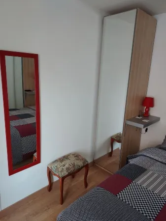 Detached single-storey house 50 m2 with small enclosed garden.