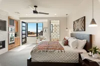 紅色遮陽篷的雪峽谷度假勝地#13