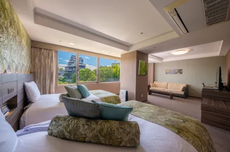 KKR Hotel Kumamoto Отели рядом со станцией JR Sojodaigakumae Station