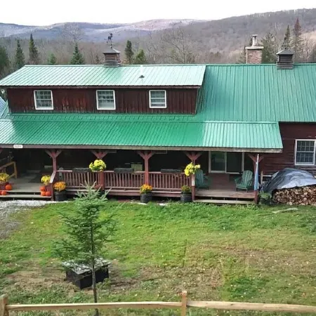 Dog Friendly Log Cabin + Wood Stove + Sauna + High Speed WiFi! 25 Min to Stowe!