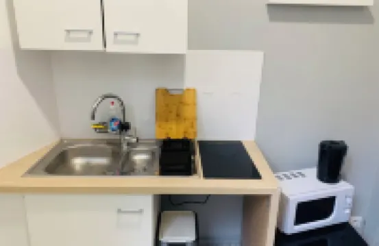 T1 bis for 3 people Private and separate kitchen bathroom