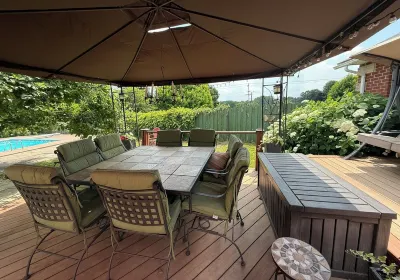 Spacious Farmhouse Retreat - pet friendly, pool, deck, Orchard views, and more. Hôtels à proximité de : King's Lock Craft Distillery