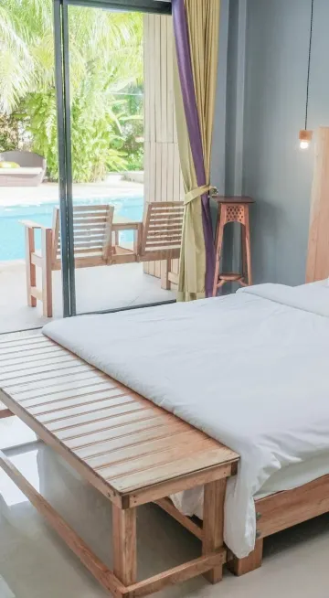 ห้องสวีทพร้อมสิทธิ์ในการเข้าใช้บริการสระว่ายน้ำ