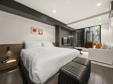 Modern Studio with BBQ Area