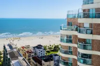 Stay Home Luxo | 1Min Praia Gonzaga | Rooftop, Piscina, Sauna & Gym - إطلالة على البحر