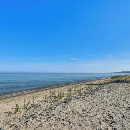 On-site Trails & Private Beach! Lake Huron Retreat