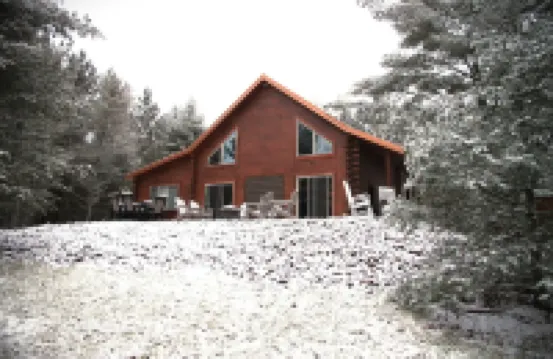 Brand NEW Cabin in the Pines w Private Lake Hotels in Burnett County