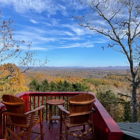 Cozy Blue Ridge Cabin: Mountain Views, Hot Tub, and Minutes from Downtown