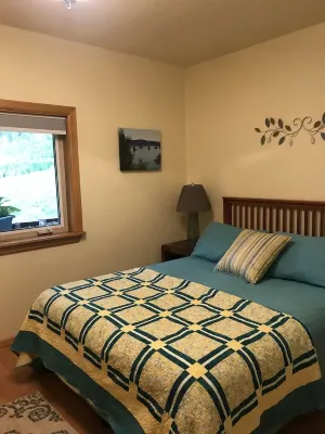 Two bedroom, fully furnished apartment with private entrance on 3 wooded acres