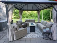 Spacious White Mtns Cabin with Grill, Patio, & Fireplace