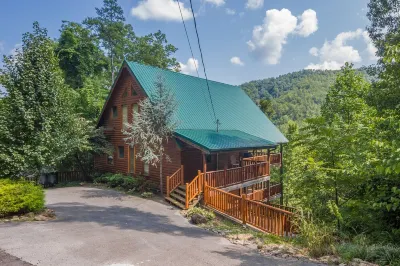 Luxury Log Cabin, View, Super Fast WiFi, NFL Sunday, Arcade, Fishing & 2 Pools!