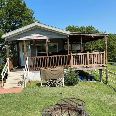 Ben Ranch Cabin #1 . Located in century old Pecan Orchard, historic Osage County