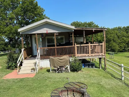 Ben Ranch Cabin #1 . Located in century old Pecan Orchard, historic Osage County