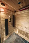 Riverside Mid-Century Cabin with Mountain Views