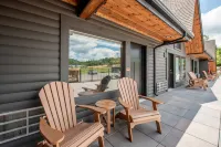 Kitchenette and Deck with Mountain Lake Access - Cozy Retreat