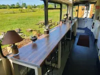 Double Decker Bus on an Alpaca Farm Sleeps 8 Hotels in Bovey Tracey